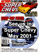 See us in Super Chevy !!! May 2001 - Chevys in Cyberspace, page 120-128.   CLICK to go to Super Chevy